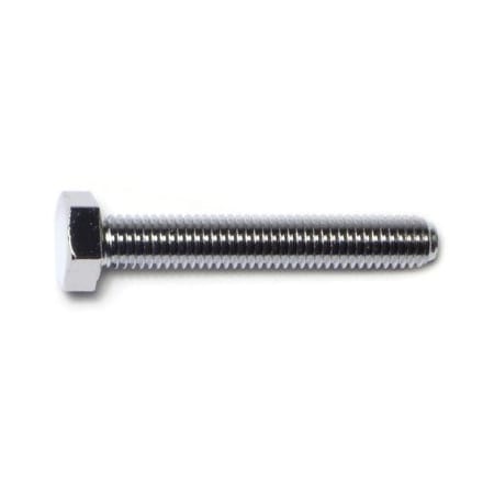 Midwest Fastener Class 8.8, M8-1.25 Hex Head Cap Screw, Chrome Plated Steel, 50 mm L, 5 PK 74485